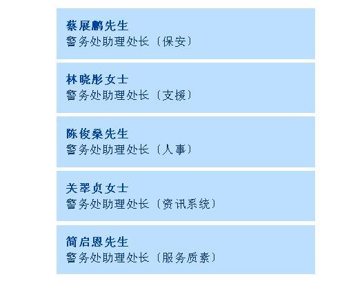 香港有多少个助理处长截图