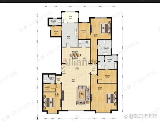 太原万达公馆6号楼户型