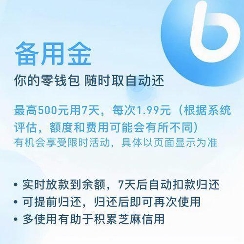 支付宝备用金有风险吗缩略图