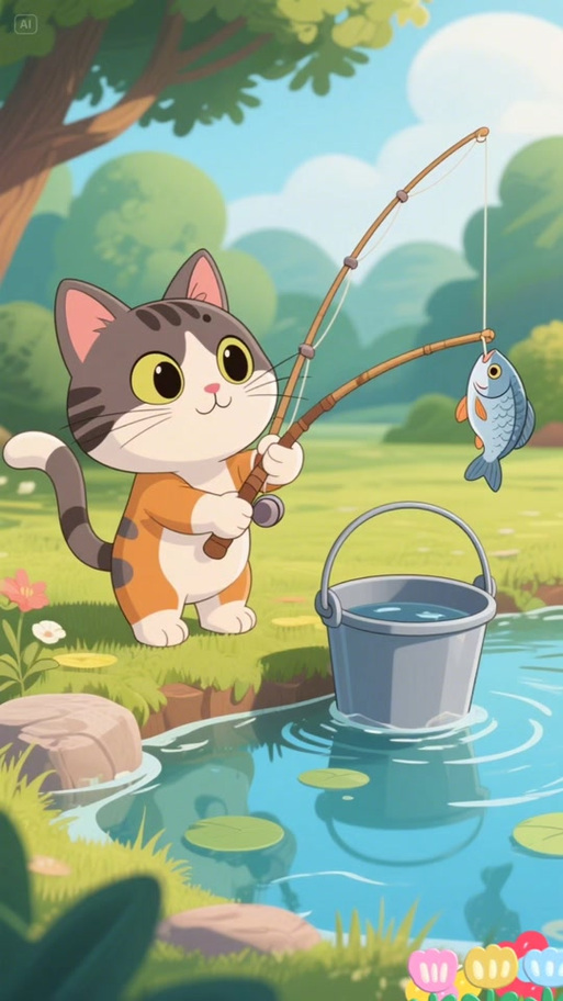 小猫钓鱼可开船