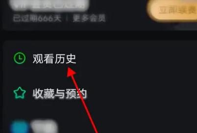 爱奇艺观影历程怎么删除
