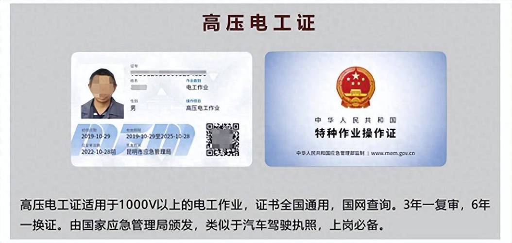 正规电工证是哪个部门发的证