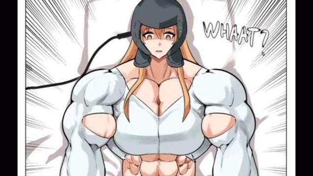 妹子误服肌肉药水肌肉疯狂生长视频