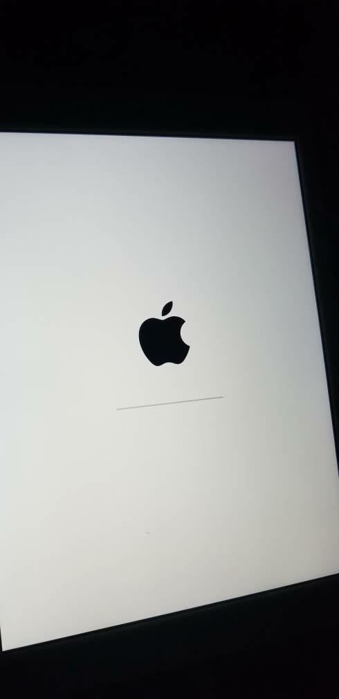 ipad更新白苹果进度条不动图标