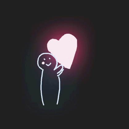 emoji表情黑色爱心图标