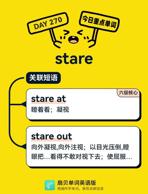 stare的近义词