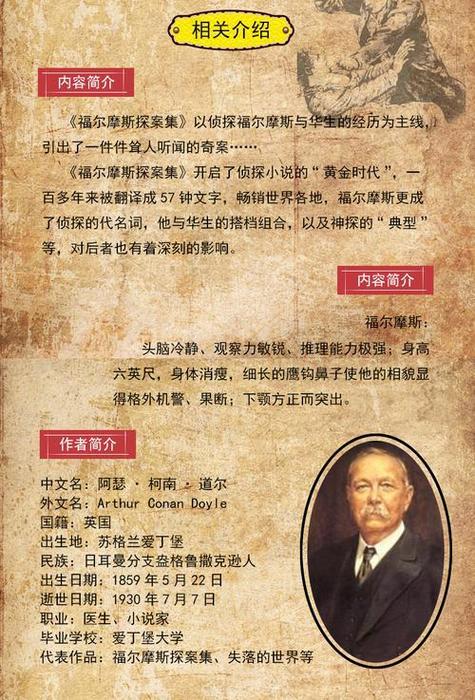 大侦探福尔摩斯作者是谁缩略图