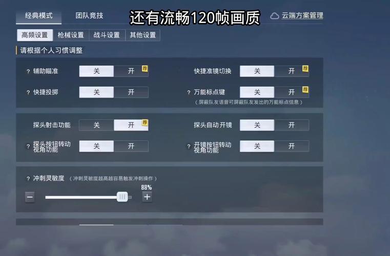 和平精英平板画面设置图标