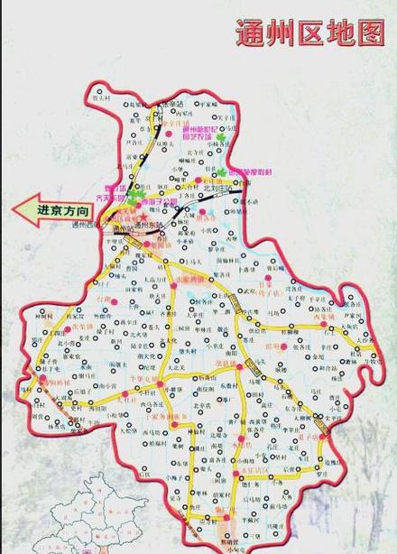 北京通州区地图截图