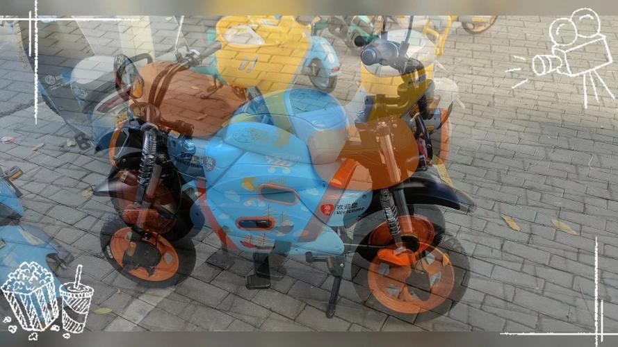 可爱小黄驴共享电动车