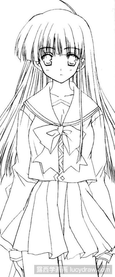 美少女画画教程简单