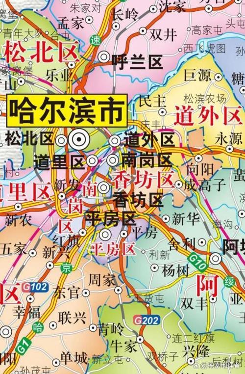 哈市地图高清全图截图