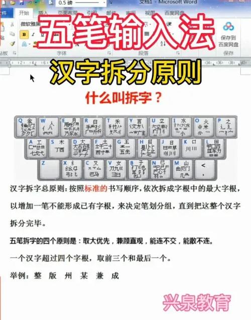 五笔拆字技巧规律截图