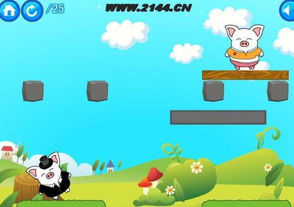 小猪过关的游戏