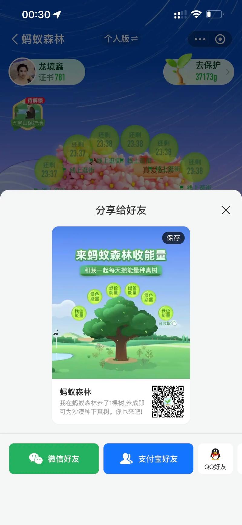蚂蚁森林黄金热身赛