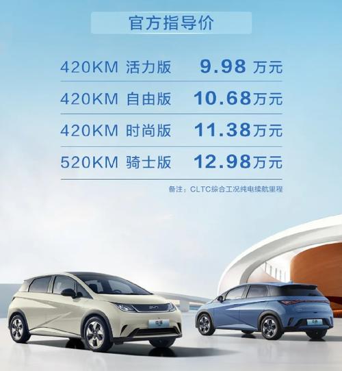 比亚迪纯电动车价格表价格缩略图