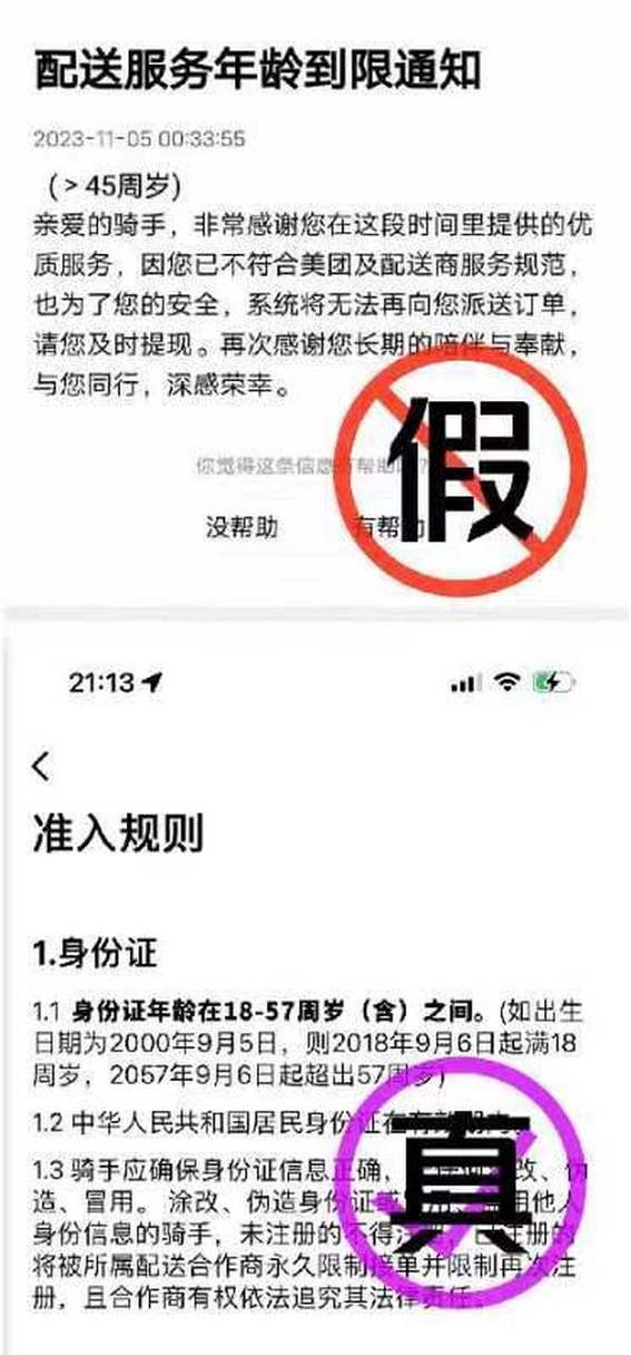 外卖员的年龄限制图标