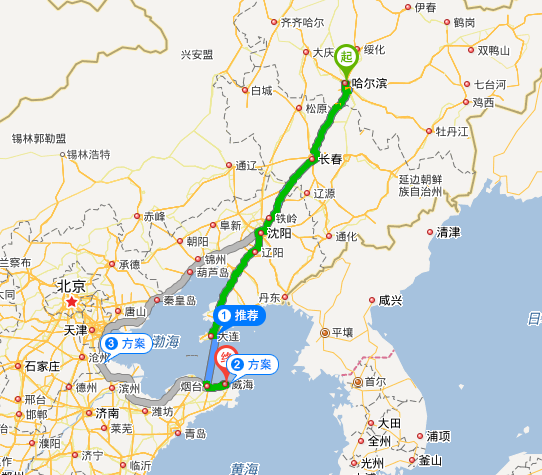 哈尔滨去山东旅游最佳路线