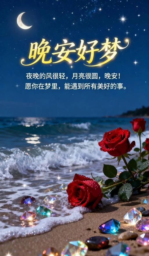 晚安干净短句
