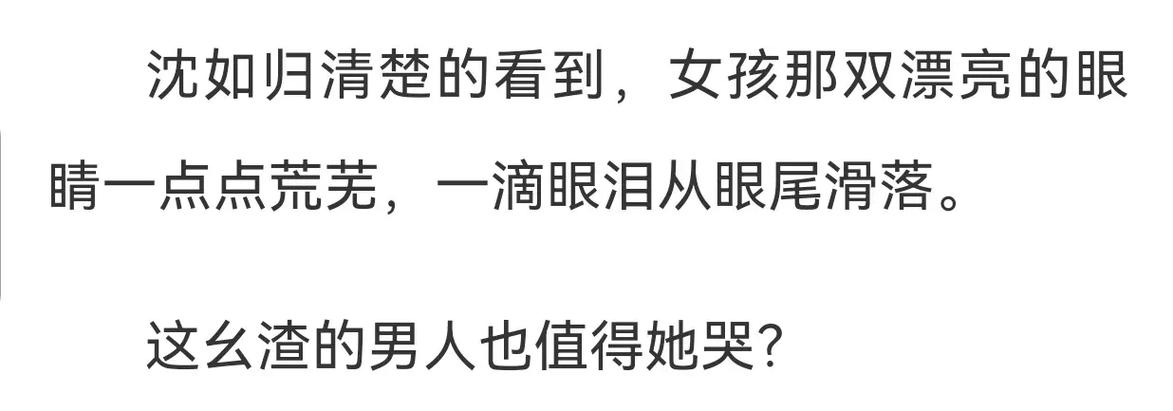 沈归如慕瓷未删减版