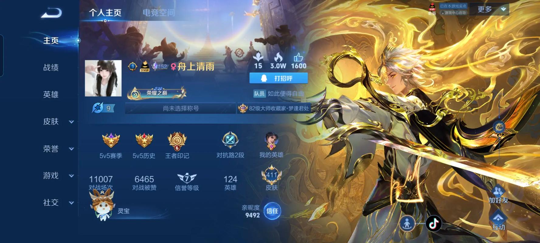 看自己主页不显示战队