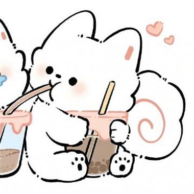 卡通情侣头像呆萌一对图标