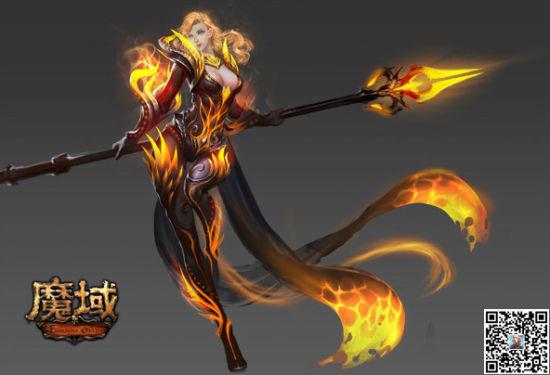 魔域正版手游战士VS暗黑龙骑