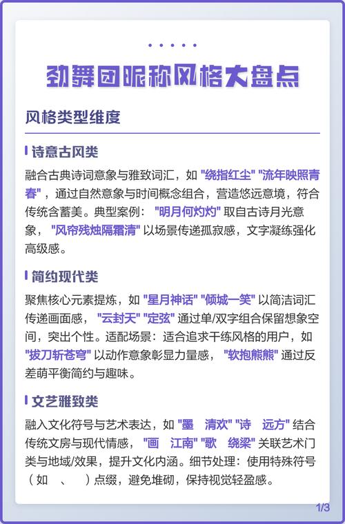 ᰔᩚ゜劲舞团一字网名