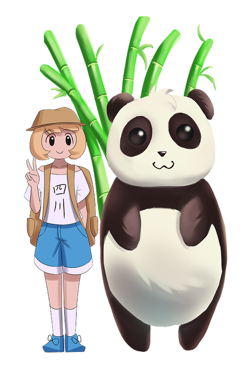 熊猫Q版少女截图