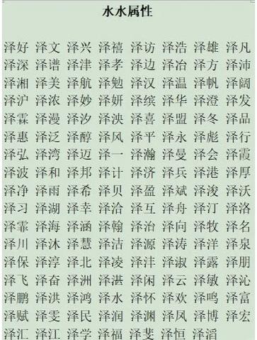 泽配什么字最佳