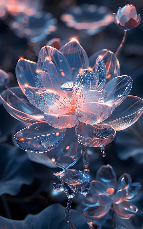 真实的冰莲花