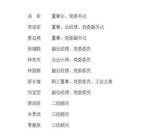 安徽电网领导班子名单
