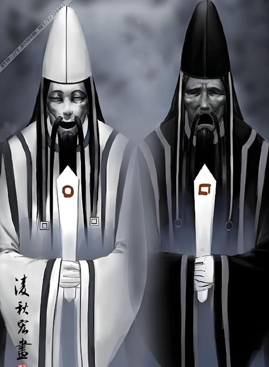 黑白无常合照
