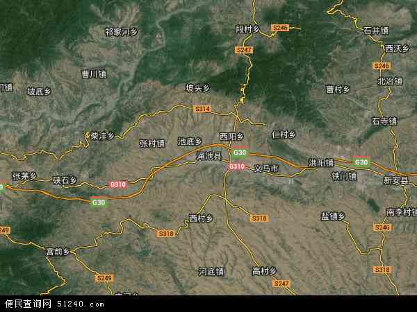 河南省县乡村谷歌卫星地图