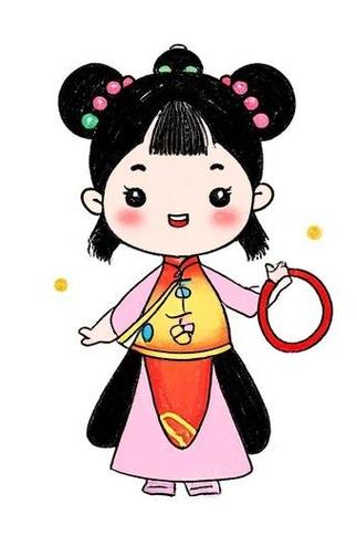 套圈怎么画简单又漂亮
