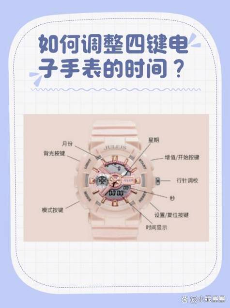 4键电子手表时间调好了怎么确定