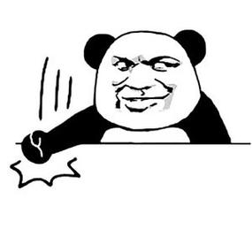 一个人捶桌子的表情
