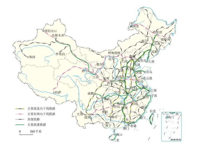 中国铁路地图截图