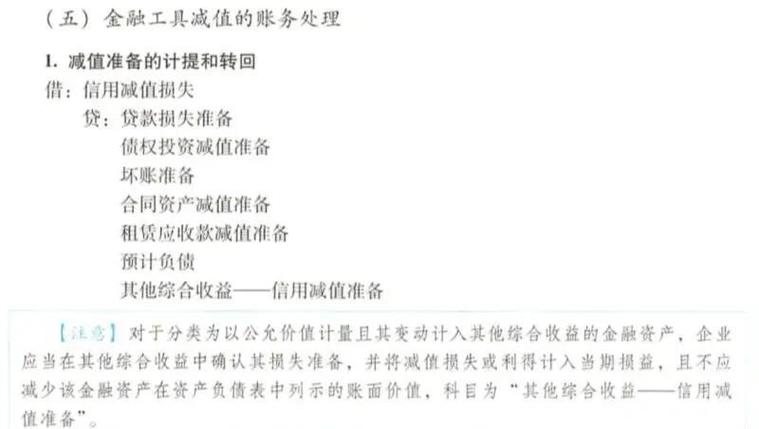 信用减值损失借贷方向截图