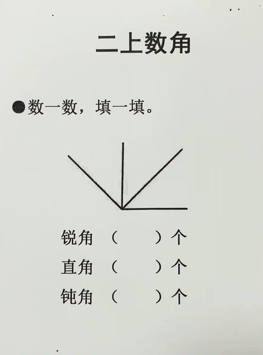 二年级关于角的图形题