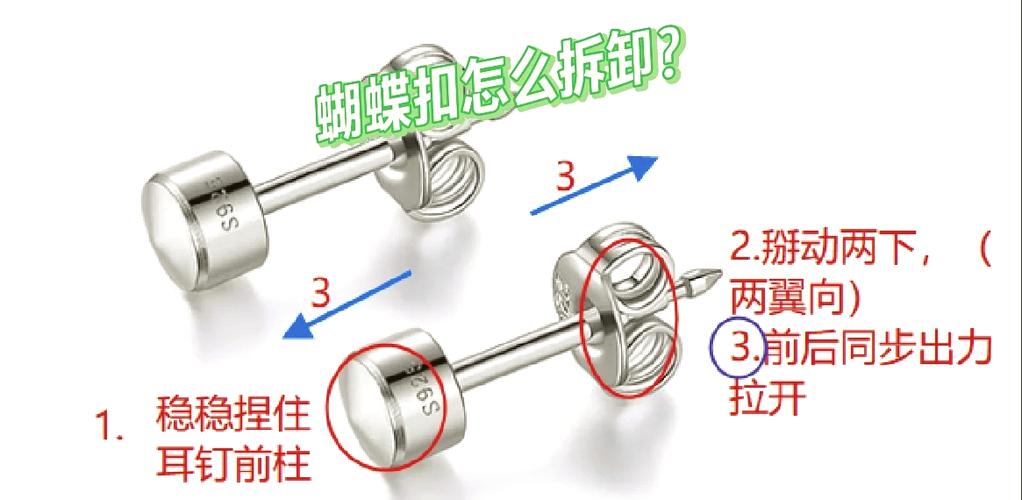 耳钉的正确佩戴方法图标