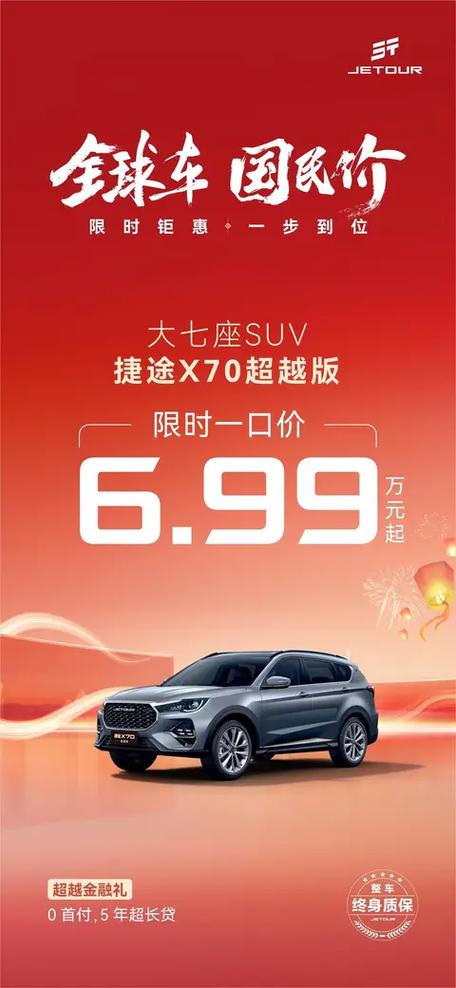 奇瑞捷途x70落地价