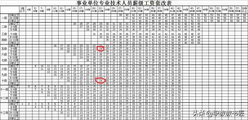2006年工资改革薪级套改表图标