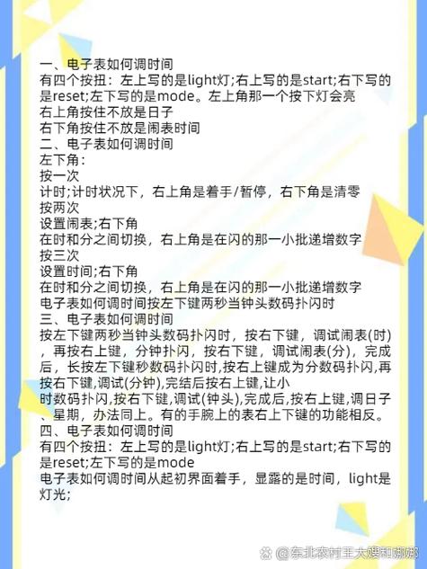 电子钟4个按键说明书图标