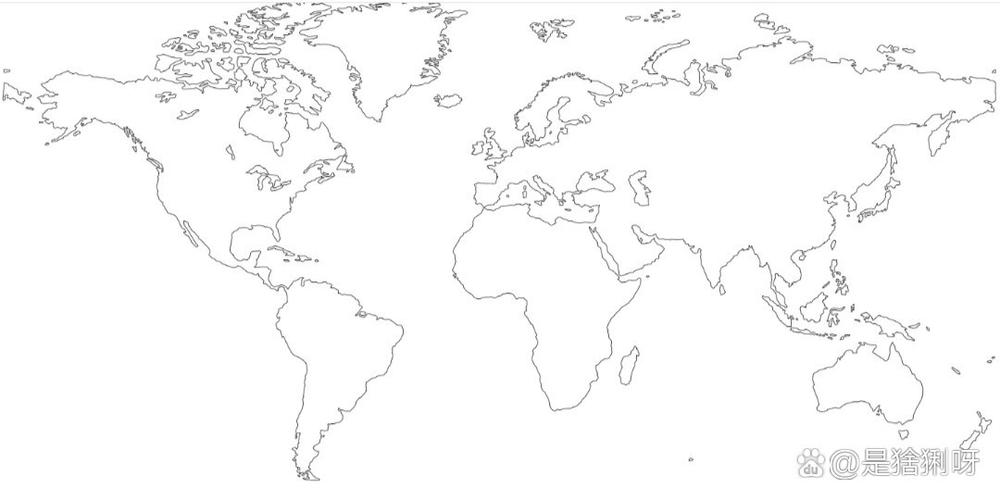 世界地图空白打印版
