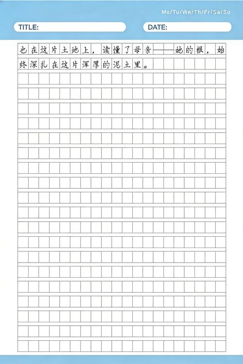 我和母亲在乡村生活第一人称高中