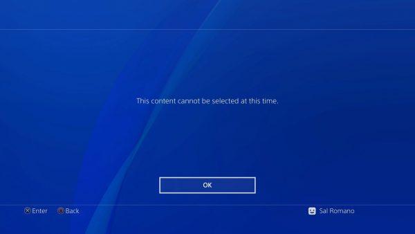 ps4登录时显示发生错误图标