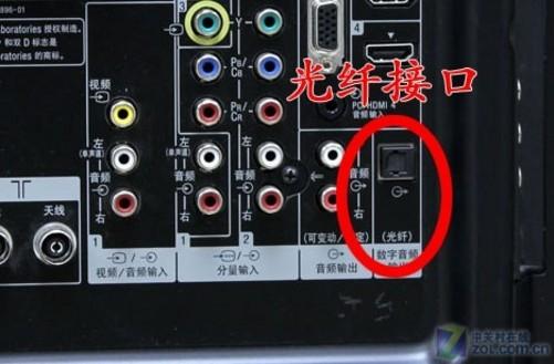 电视光纤输出接口怎么用