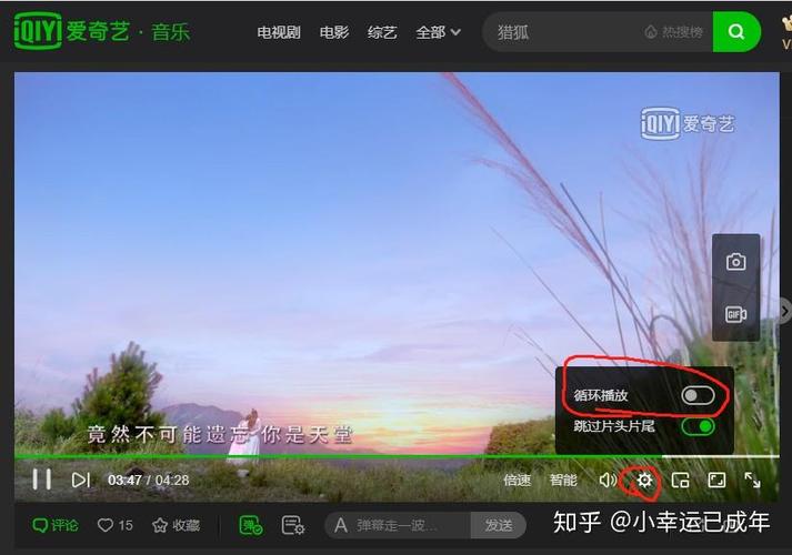 爱奇艺能单曲循环吗