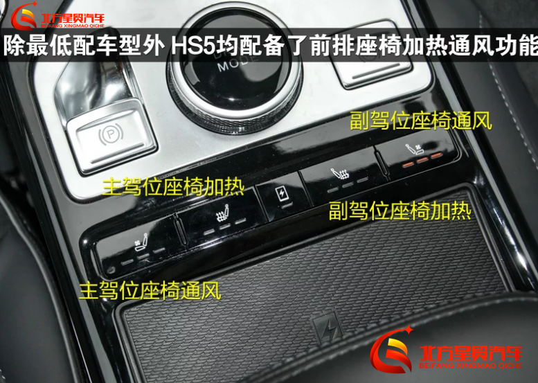 红旗hs5按键功能详解